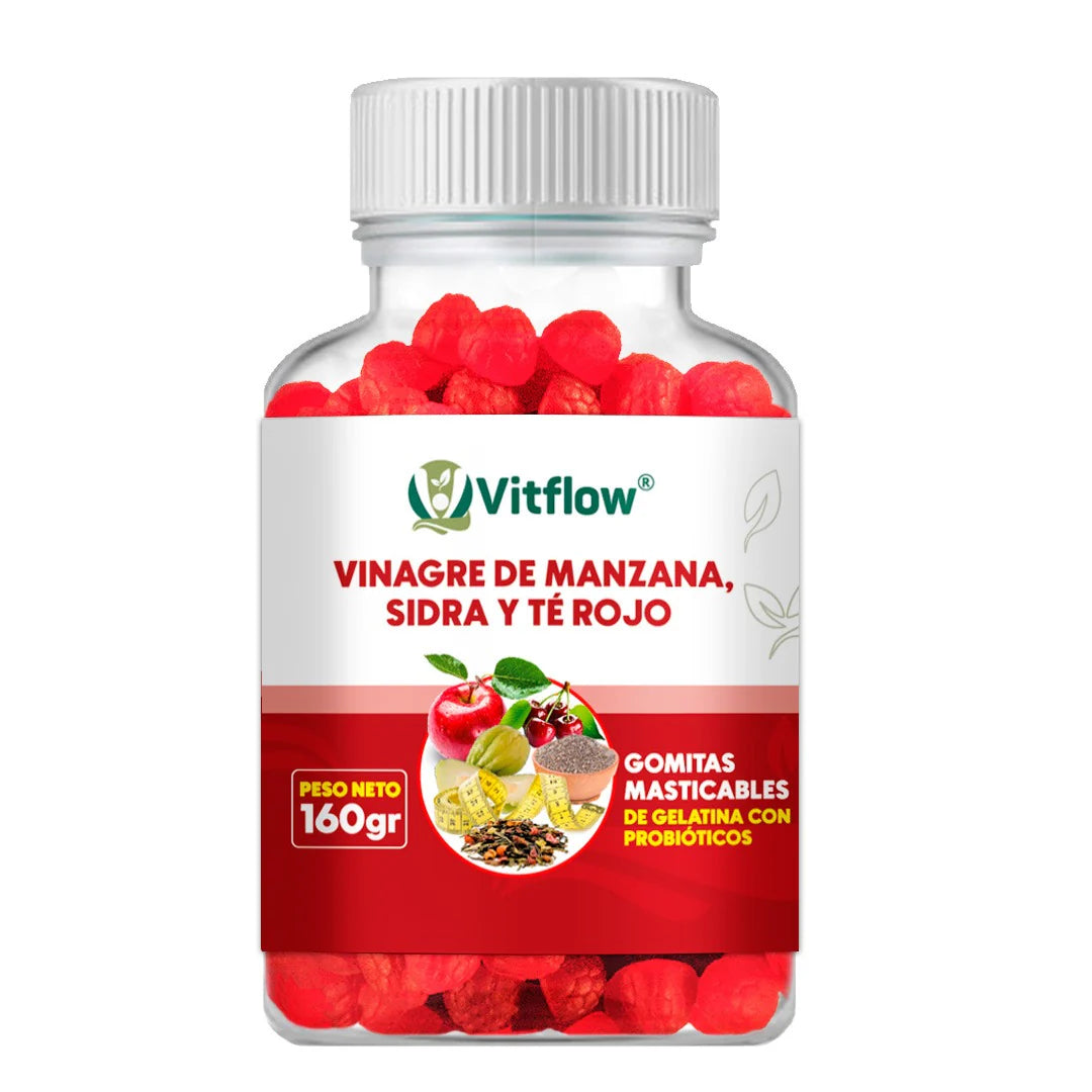 Active Apple Gummies: Gomitas de Vinagre de Manzana Vitflow 160g 🌿🍎 Equilibrio - bienestar diario - tu cuerpo te lo agradecerá 😊
