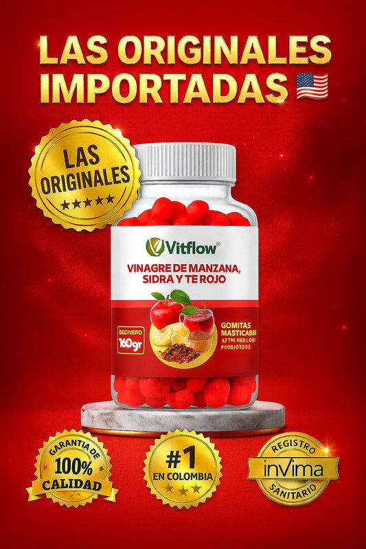 Active Apple Gummies: Gomitas de Vinagre de Manzana Vitflow 160g 🌿🍎 Equilibrio - bienestar diario - tu cuerpo te lo agradecerá 😊